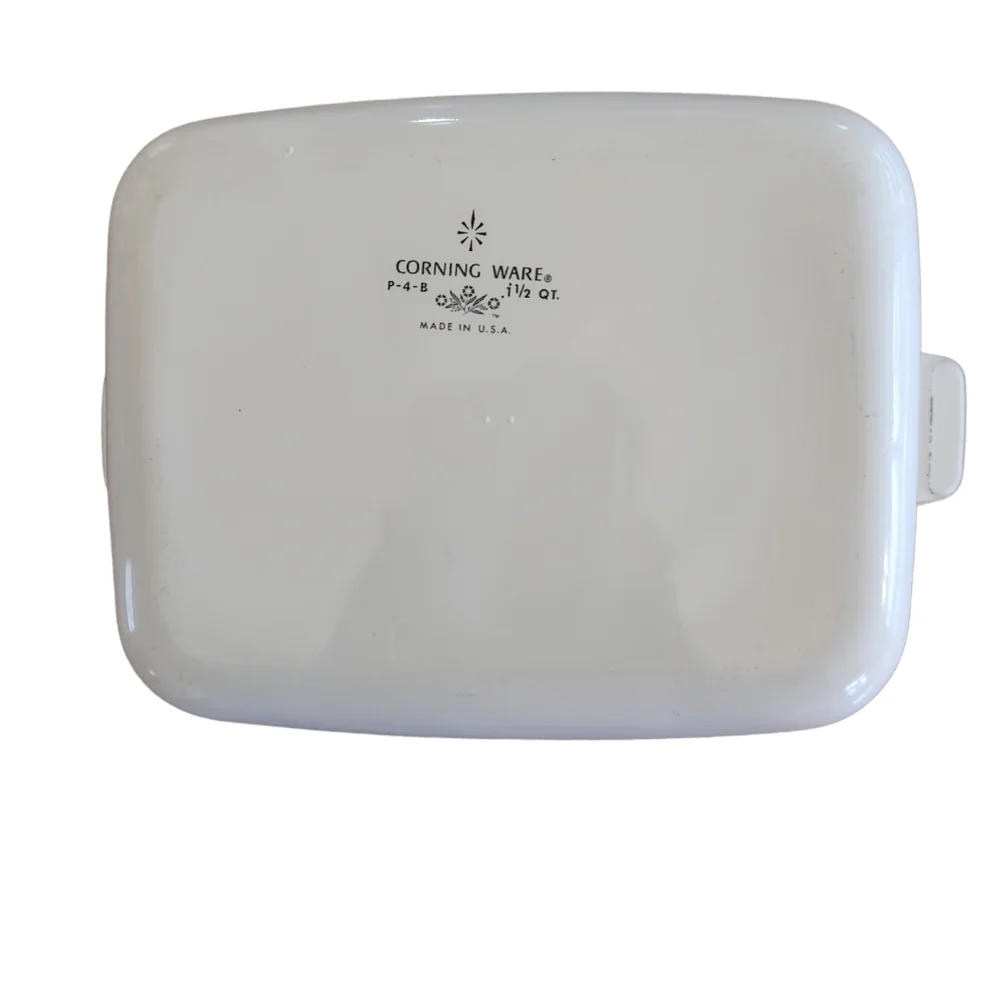 Vintage Corning Ware Blue Cornflower P-4-B 1 1/2 Quart Casserole Dish 1962-1971